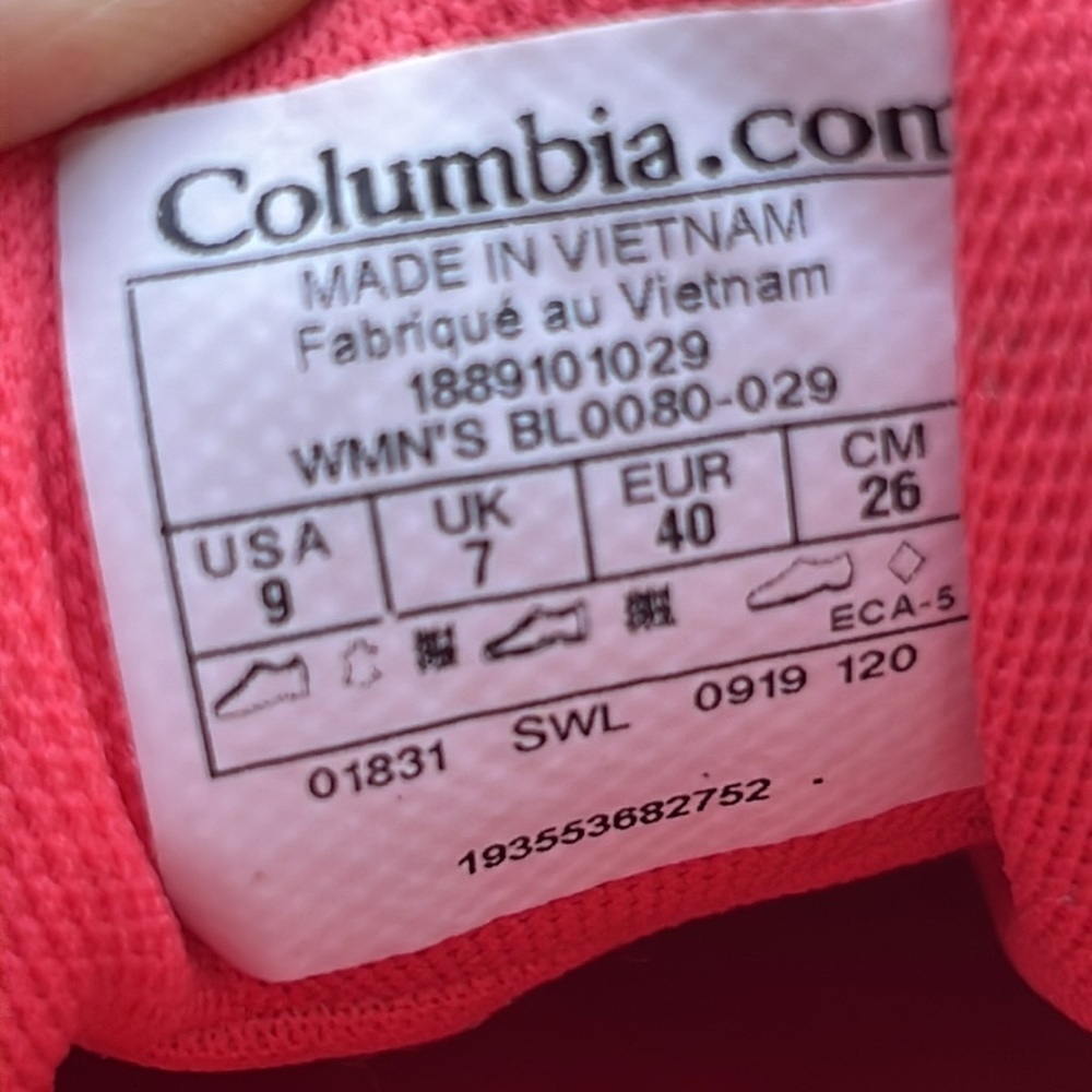 Columbia Women's Pivot Mid Waterproof Hiking Shoe Size 9 - Picture 9 of 9